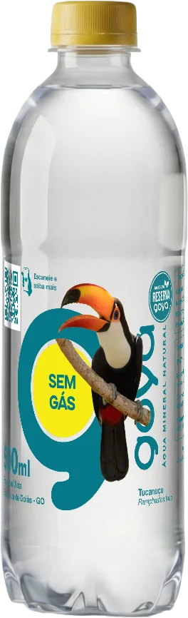 Garrafa Goyá 500ml, rótulo Tucanuçu