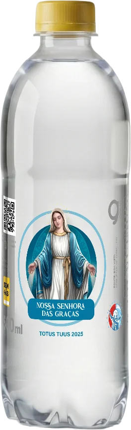 Garrafa Goyá 500ml, rótulo Nossa Senhora das Graças